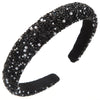 Women's Pearl Rhinestone Geometric Hairband With Diamond Design