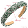 Women's Pearl Rhinestone Geometric Hairband With Diamond Design