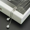 Women's Pearl Stacked High End Light Luxury Niche Necklace Jewelry Wholesale Alloy Micro Inlay Bamboo Chain