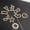 Women's Pearlembellished Frog Buckle Hairpin Side Clip Elegant Bangs Hair Accessory