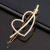 Women's Pearlembellished Frog Buckle Hairpin Side Clip Elegant Bangs Hair Accessory