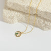 Women's Pendant Necklace Copper Mixed Gemstone Setting Geometric Heart Electroplated