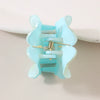 Women's Petals Hair Accessories Grab Clip With Flower Style And Paint Treatment