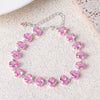 Women's Pink Crystal Candy Style Copper Inlaid Zircon Bracelet