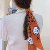 Women's Plaid Cloth Ribbon Ponytail Hair Tie Headband Geometric French Style Silk Scarf Hair Accessory