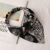 Women's Plaid Geometric Triangular Chiffon Headscarf Versatile Cloth Hair Accessory With Fashionable Tiedyed Design