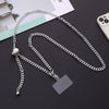 Women's Plastic And Nylon Metal Buckle Electroplated Adjustable Diagonal Mobile Phone Lanyard Jewelry With Clip