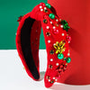Women's Plastic And Pearl Christmas Hair Band With Flower Accessories Natural Style Set With Pearls