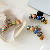 Women's Plastic And Resin Cartoon Character Face Grab Hair Shark Clip