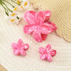 Women's Plastic And Resin Egg Flower Hair Clips Set With Baking Paint Simple Style