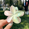 Women's Plastic And Resin Hair Clip With Butterfly And Egg Flower Design And Uv Plating