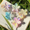 Women's Plastic And Resin Hair Clip With Butterfly And Egg Flower Design And Uv Plating
