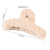 Women's Plastic And Resin Handmade Simple Geometric Stuffed Furry Shark Hair Clip