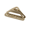 Women's Plastic And Resin Hollow Triangle Hairpin With Baking Varnish And Simple Geometric Design