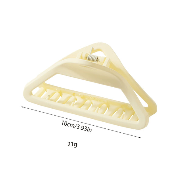 Women's Plastic And Resin Hollow Triangle Hairpin With Baking Varnish And Simple Geometric Design