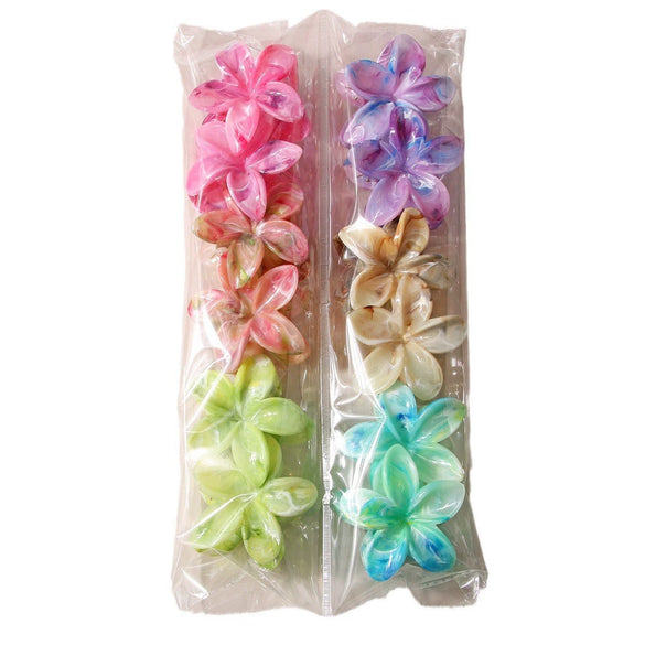 Women's Plastic And Resin Plant Flowers Style Baking Paint Hair Accessories Hair Grip Shark Clip