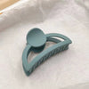 Women's Plastic And Resin Semiround Hollow Shark Hair Grab Clip With Baking Paint Finish