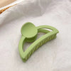 Women's Plastic And Resin Semiround Hollow Shark Hair Grab Clip With Baking Paint Finish