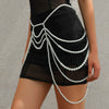 Women's Plastic Geometric Body Chain Waist Chain Shoulder Chain With Butterfly Decoration And Electroplating Design