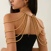 Women's Plastic Geometric Body Chain Waist Chain Shoulder Chain With Butterfly Decoration And Electroplating Design