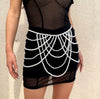 Women's Plastic Geometric Body Chain Waist Chain Shoulder Chain With Butterfly Decoration And Electroplating Design