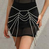 Women's Plastic Geometric Body Chain Waist Chain Shoulder Chain With Butterfly Decoration And Electroplating Design