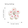 Women's Plastic Handmade Fresh Flower Hair Accessories Plaid Cherry Hairpin And Shark Clip