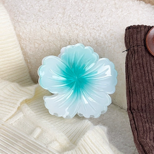 Women's Plastic Handmade Small Fresh Curly Heart Flower Grip Hairpin Hair Accessories