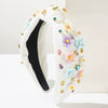 Women's Plastic Resin Diamond Flower Headband In Baroque Style Fashion Hair Accessories