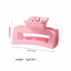 Women's Plastic Resin Fashion Geometric Spring And Summer Candy Color Small Long Square Grab Hairpin Hair Shark Clip Baking Paint Accessories