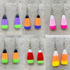 Women's Plastic Resin Geometric Handmade Festival Elements Corn Candy Pendant Earrings