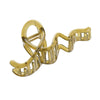 Women's Plastic Resin Geometric Wave Line Baking Paint Hair Clip