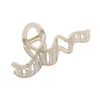 Women's Plastic Resin Geometric Wave Line Baking Paint Hair Clip