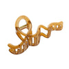 Women's Plastic Resin Geometric Wave Line Baking Paint Hair Clip