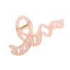 Women's Plastic Resin Geometric Wave Line Baking Paint Hair Clip