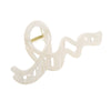Women's Plastic Resin Geometric Wave Line Baking Paint Hair Clip