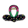 Women's Plastic Resin Grab Clip Hairpin With Geometric Style And Dripping Oil Design