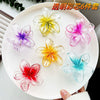 Women's Plastic Resin Hairpin Set With Flower Shape And Injection Molding Process Color Spray Painted
