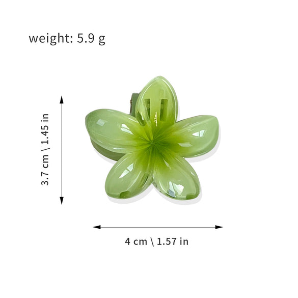 Women's Plastic Resin Handmade Egg Flower Hair Clip