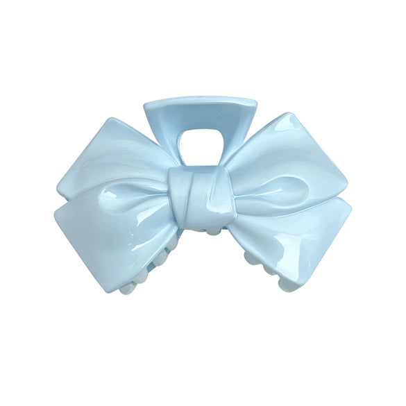 Women's Plastic Resin Handmade Fivepointed Star Hair Accessories Shark Clip In Iceclear Mint Blue And Cream Blue
