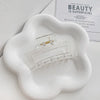 Women's Plastic Resin Handmade Geometric Semicircular Hollow Grab Hair Clip