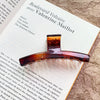 Women's Plastic Resin Handmade Geometric Semicircular Hollow Grab Hair Clip