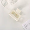 Women's Plastic Resin Handmade Geometric Semicircular Hollow Grab Hair Clip