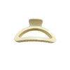Women's Plastic Resin Handmade Geometric Semicircular Hollow Grab Hair Clip
