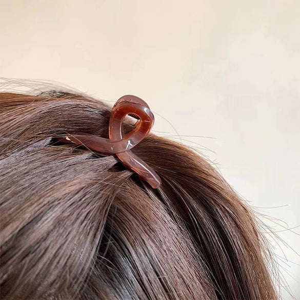 Women's Plastic Resin Handmade Grab Clip Hair Headwear