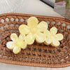 Women's Plastic Resin Handmade Little Fresh Style Plants Flowers Hair Grab Clip