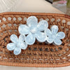 Women's Plastic Resin Handmade Little Fresh Style Plants Flowers Hair Grab Clip