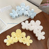 Women's Plastic Resin Handmade Little Fresh Style Plants Flowers Hair Grab Clip