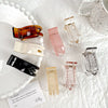 Women's Plastic Resin Handmade Popular Style High Ponytail Small Grasp Hair Clip