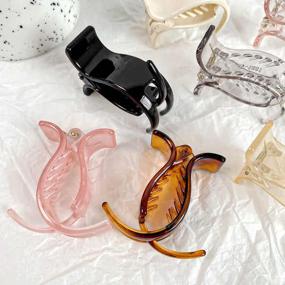 Women's Plastic Resin Handmade Popular Style High Ponytail Small Grasp Hair Clip